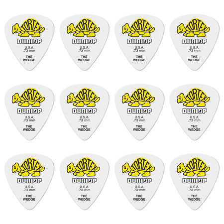 Dunlop 424P73 Tortex Wedge 0,73 mm Sachet de 12