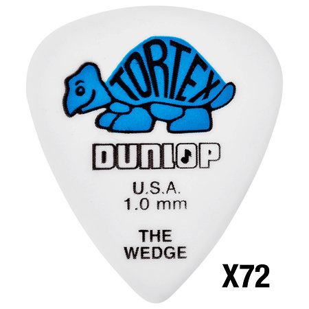 Dunlop 424R100 Tortex Wedge 1,00 mm Sachet de 72