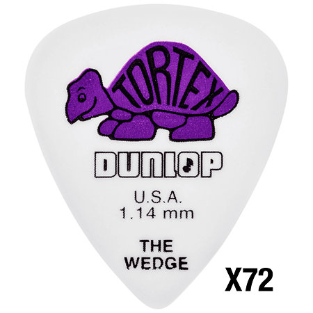 Dunlop 424R114 Tortex Wedge 1,14 mm Sachet de 72