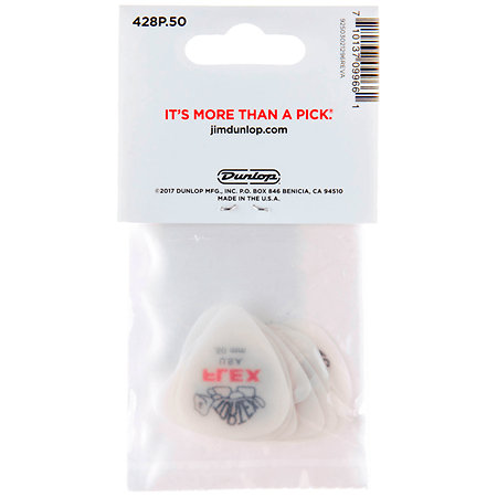 428P50 Tortex Flex 0,50 mm Sachet de 12 Dunlop