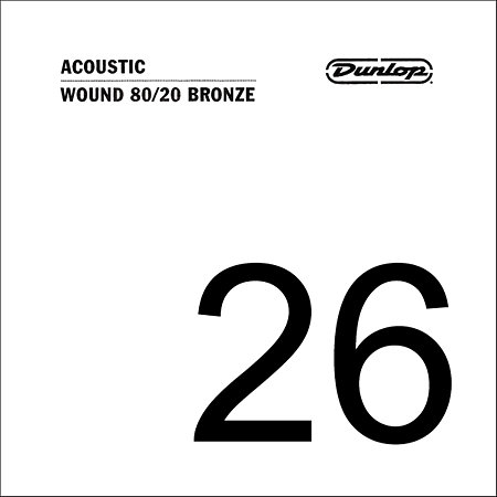 Dunlop DAB26 Corde acoustique 80/20 Bronze 026