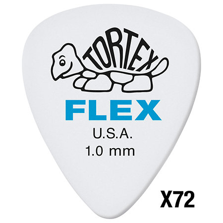 428R100 Tortex Flex 1,00 mm Sachet de 72 Dunlop