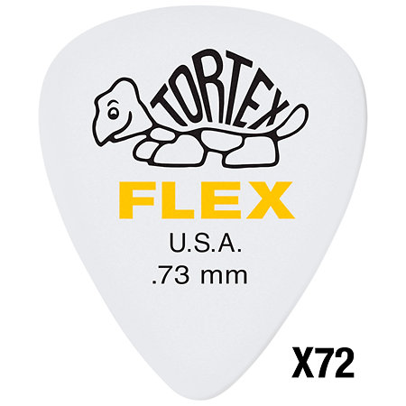 Dunlop 428R73 Tortex Flex 0,73 mm Sachet de 72