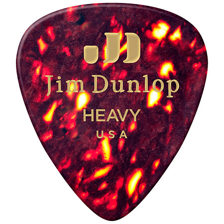 Dunlop 483P05HV Celluloïd Shell Marron Heavy Pack de 12