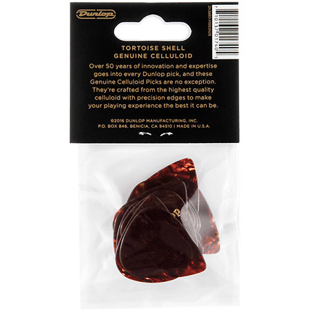 483P05MD Celluloïd Shell Marron Medium Pack de 12 Dunlop