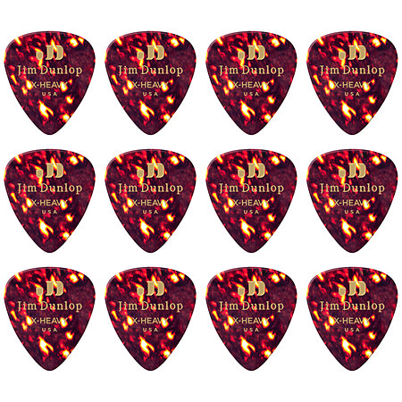 483P05XH Celluloïd Shell Marron Extra Heavy Pack de 12 Dunlop