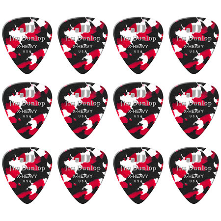 483P06EXH Celluloïd Confetti Extra Heavy Pack de 12 Dunlop