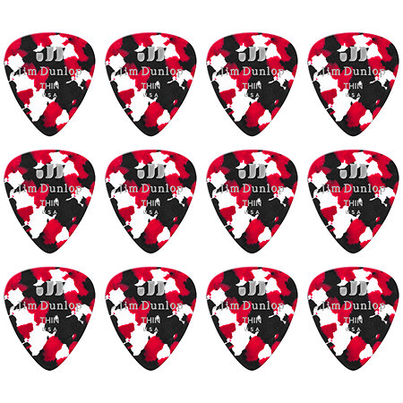 Dunlop 483P06TH Celluloïd Confetti Thin Pack de 12