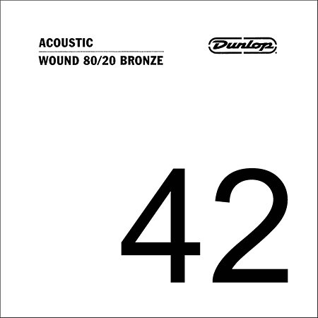 Dunlop DAB42 Corde acoustique 80/20 Bronze 042