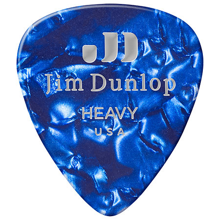 Dunlop 483P10HV Celluloïd Bleu Heavy Pack de 12