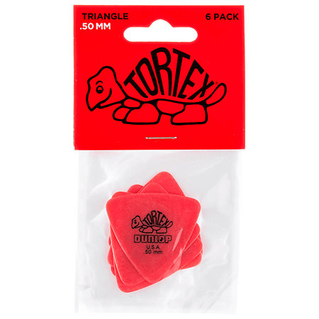 431P50 Tortex Triangle 0,50 mm Sachet de 6 Dunlop