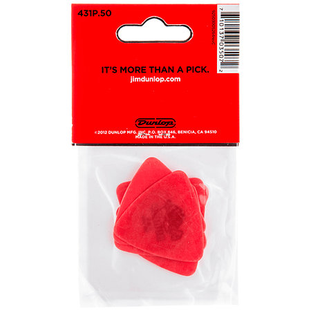 431P50 Tortex Triangle 0,50 mm Sachet de 6 Dunlop