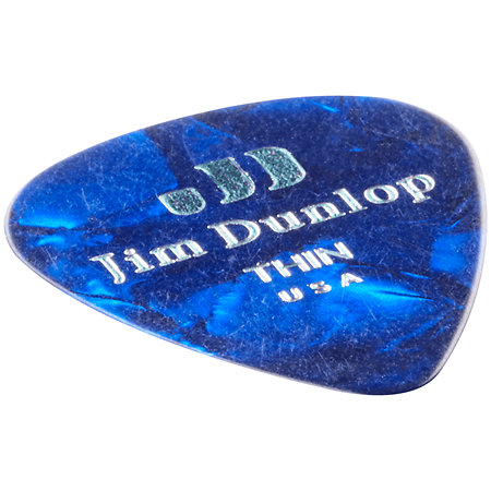 483P10TH Celluloïd Bleu Thin Pack de 12 Dunlop