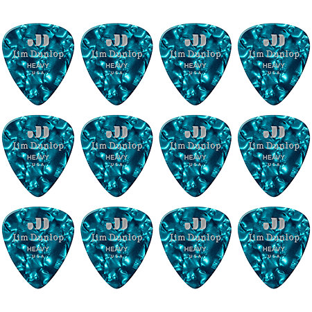 483P11HV Celluloïd Turquoise Heavy Pack de 12 Dunlop