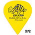 412R73 Tortex Sharp 0,73mm Sachet de 72 Dunlop