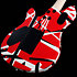 Wolfgang Special Striped Series Red, Black, White + Housse EVH