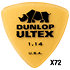 426R114 Ultex Triangle 1,14mm sachet de 72 Dunlop