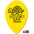 423R073 Tortex Small Tear Drop 0,73 mm Sachet de 36 Dunlop