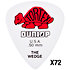 424R50 Tortex Wedge 0,50 mm Sachet de 72 Dunlop