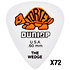 424R60 Tortex Wedge 0,60 mm Sachet de 72 Dunlop