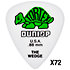 424R88 Tortex Wedge 0,88 mm Sachet de 72 Dunlop