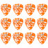 483P08TH Celluloïd Orange Thin Pack de 12 Dunlop