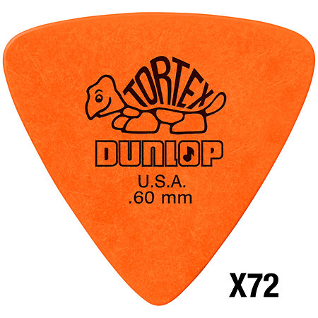 431R60 Tortex Triangle 0,60 mm Sachet de 72 Dunlop