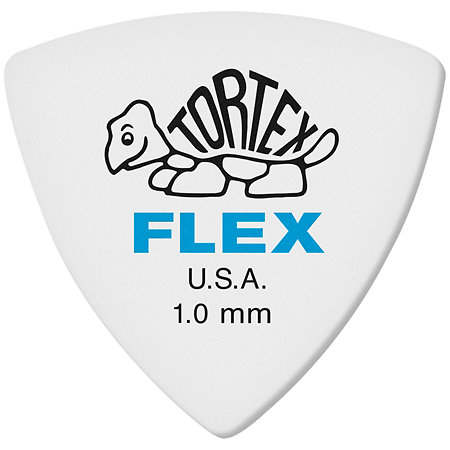 Dunlop 456P100 Tortex Flex Triangle 1,00 mm Sachet de 6