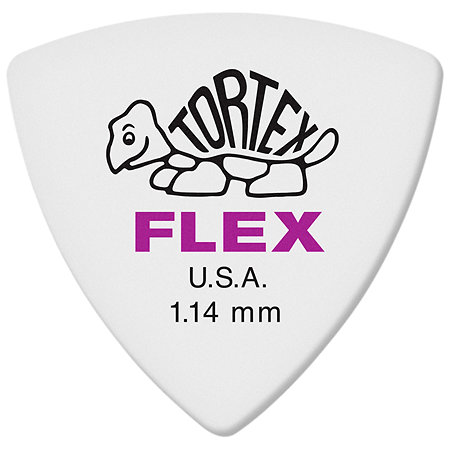 Dunlop 456P114 Tortex Flex Triangle 1,14 mm Sachet de 6