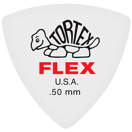 Dunlop 456P50 Tortex Flex Triangle 0,50 mm Sachet de 6