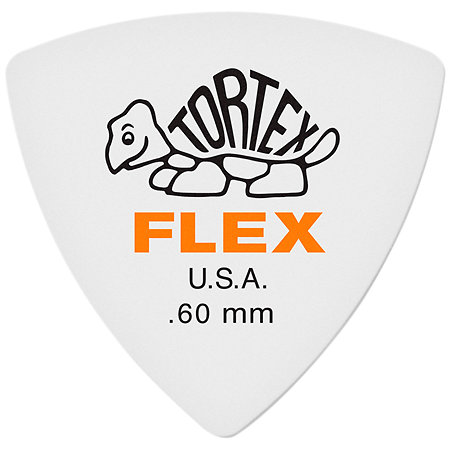 Dunlop 456P60 Tortex Flex Triangle 0,60 mm Sachet de 6