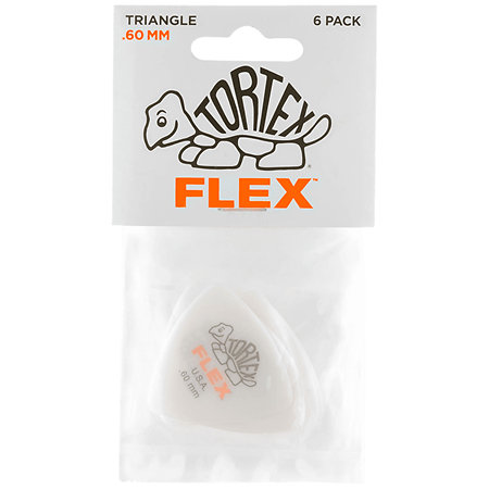 456P60 Tortex Flex Triangle 0,60 mm Sachet de 6 Dunlop