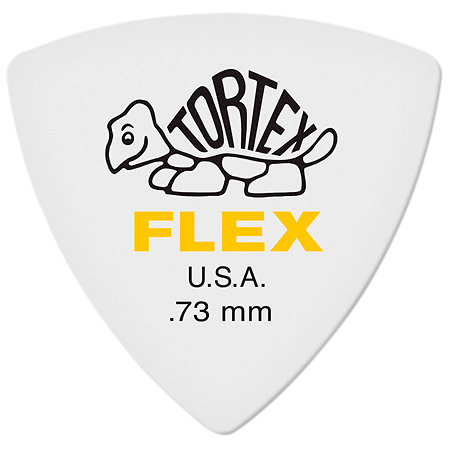 Dunlop 456P73 Tortex Flex Triangle 0,73 mm Sachet de 6