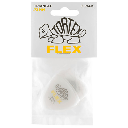 456P73 Tortex Flex Triangle 0,73 mm Sachet de 6 Dunlop