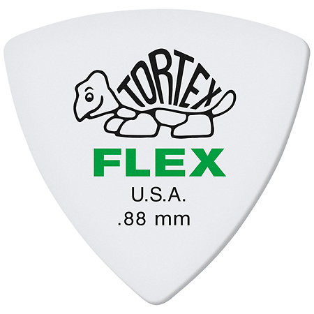 456P88 Tortex Flex Triangle 0,88 mm Sachet de 6 Dunlop