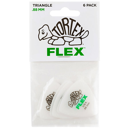 456P88 Tortex Flex Triangle 0,88 mm Sachet de 6 Dunlop