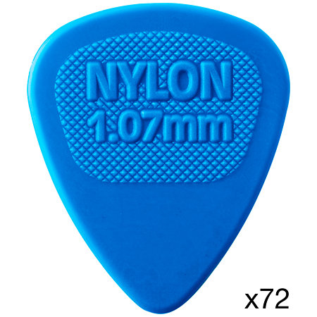 Dunlop 443R107 Nylon Midi 1,07 mm Sachet de 72