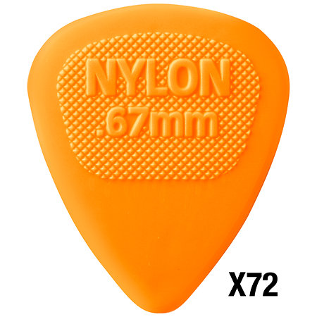 443R67 Nylon Midi 0,67 mm Sachet de 72 Dunlop