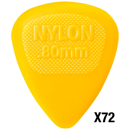 443R80 Nylon Midi 0,80 mm Sachet de 72 Dunlop