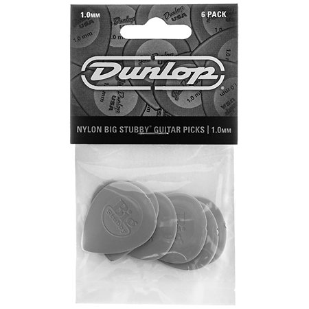 445P10 Nylon Big Stubby 1,00 mm Sachet de 6 Dunlop