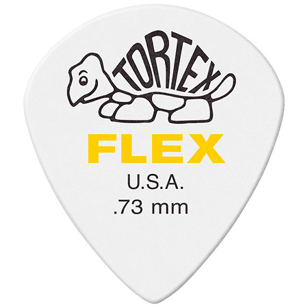 Dunlop 466P073 Tortex Flex Jazz III XL 0,73 mm Sachet de 12