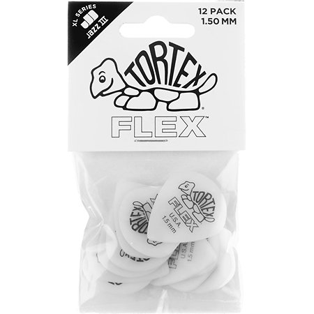 466P150 Tortex Flex Jazz III XL 1,50 mm Sachet de 12 Dunlop