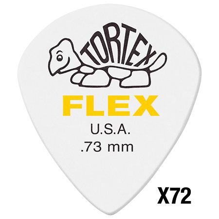 Dunlop 466R073 Tortex Flex Jazz III XL 0,73 mm Sachet de 72