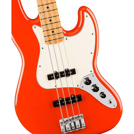 Player II Jazz Bass MN Coral Red Fender