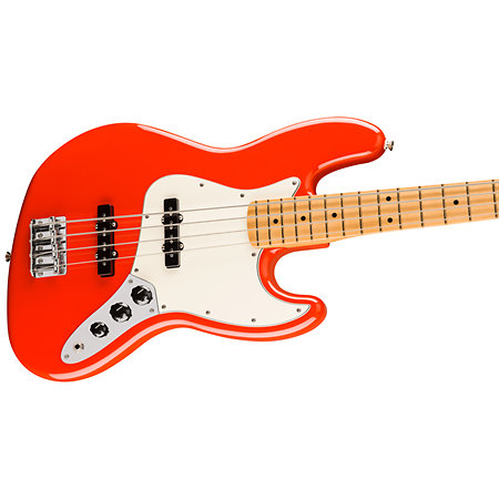 Player II Jazz Bass MN Coral Red Fender