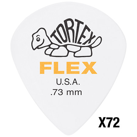 Dunlop 468R073 Tortex Flex Jazz III 0,73 mm Sachet de 72