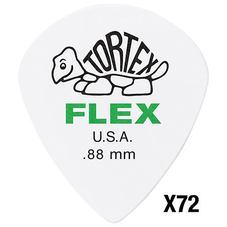 Dunlop 468R088 Tortex Flex Jazz III 0,88 mm Sachet de 72