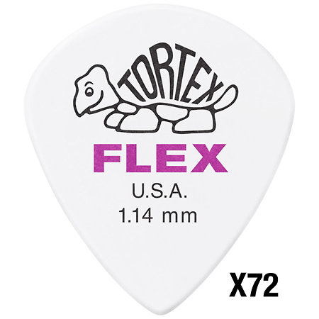 Dunlop 468R114 Tortex Flex Jazz III 1,14 mm Sachet de 72