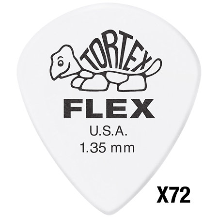 468R135 Tortex Flex Jazz III 1.35 mm Sachet de 72 Dunlop