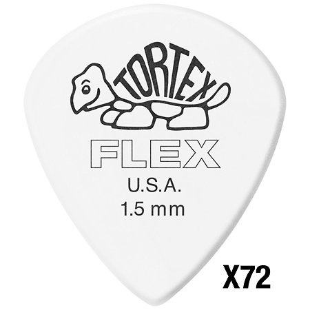 Dunlop 468R150 Tortex Flex Jazz III 1,50 mm Sachet de 72